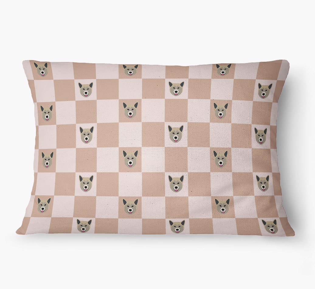 'Checkered Pattern' - Personalised {breedFullName} Dog Bed