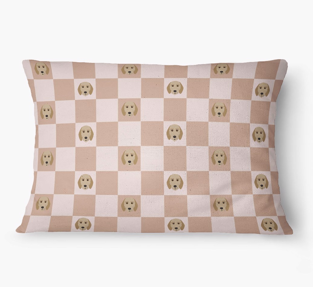 'Checkered Pattern' - Personalized {breedFullName} Dog Bed