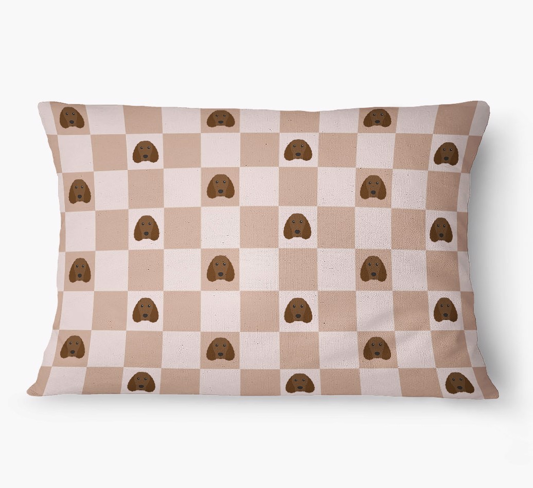 'Checkered Pattern' - Personalized {breedFullName} Dog Bed
