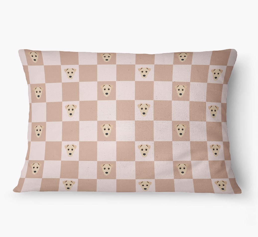 'Checkered Pattern' - Personalized {breedFullName} Dog Bed