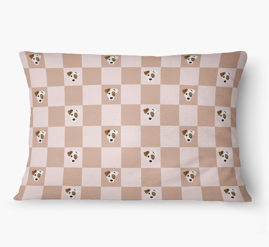 'Checkered Pattern' - Personalized {breedFullName} Dog Bed
