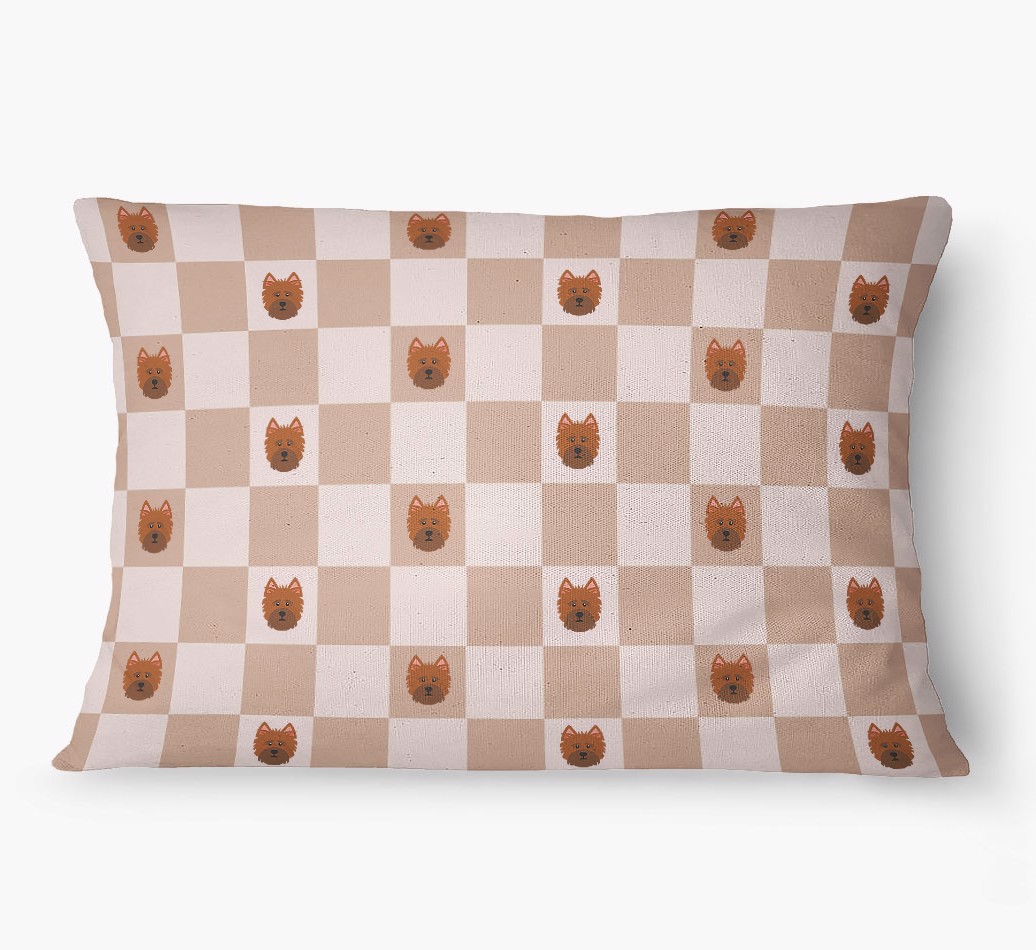 'Checkered Pattern' - Personalized {breedFullName} Dog Bed