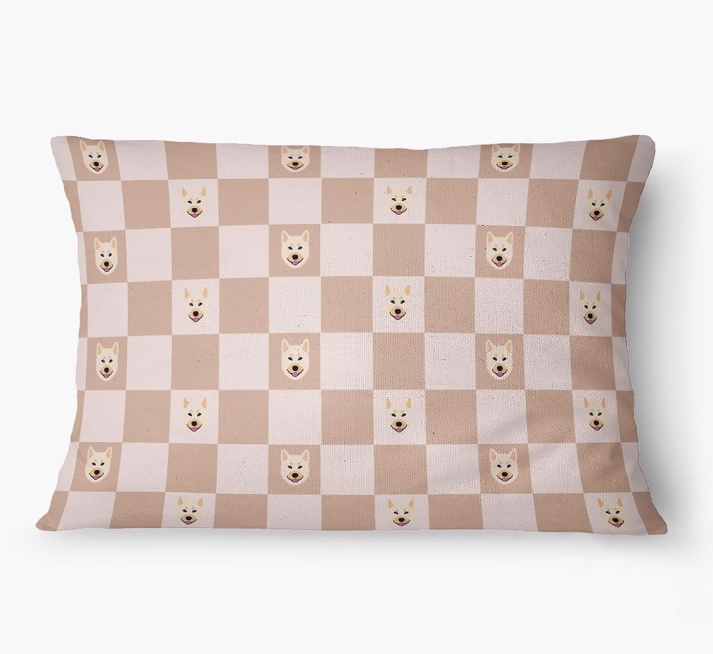 'Checkered Pattern' - Personalized {breedFullName} Dog Bed