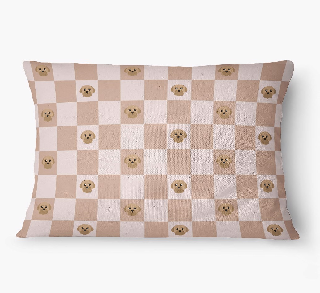'Checkered Pattern' - Personalized {breedFullName} Dog Bed