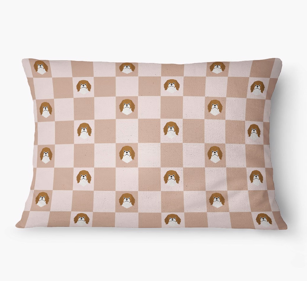 'Checkered Pattern' - Personalized {breedFullName} Dog Bed