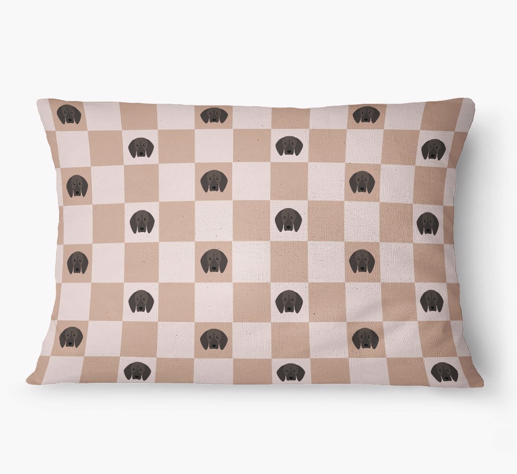'Checkered Pattern' - Personalized {breedFullName} Dog Bed