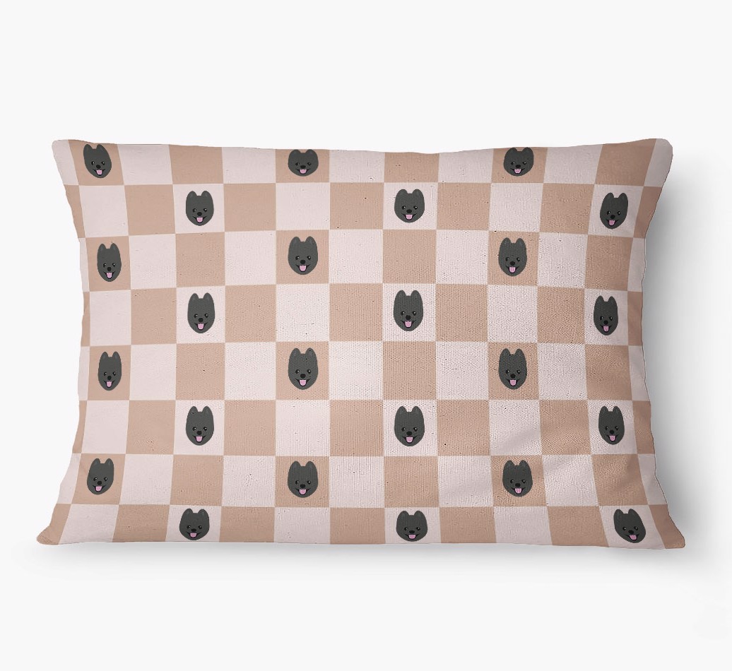 'Checkered Pattern' - Personalized {breedFullName} Dog Bed