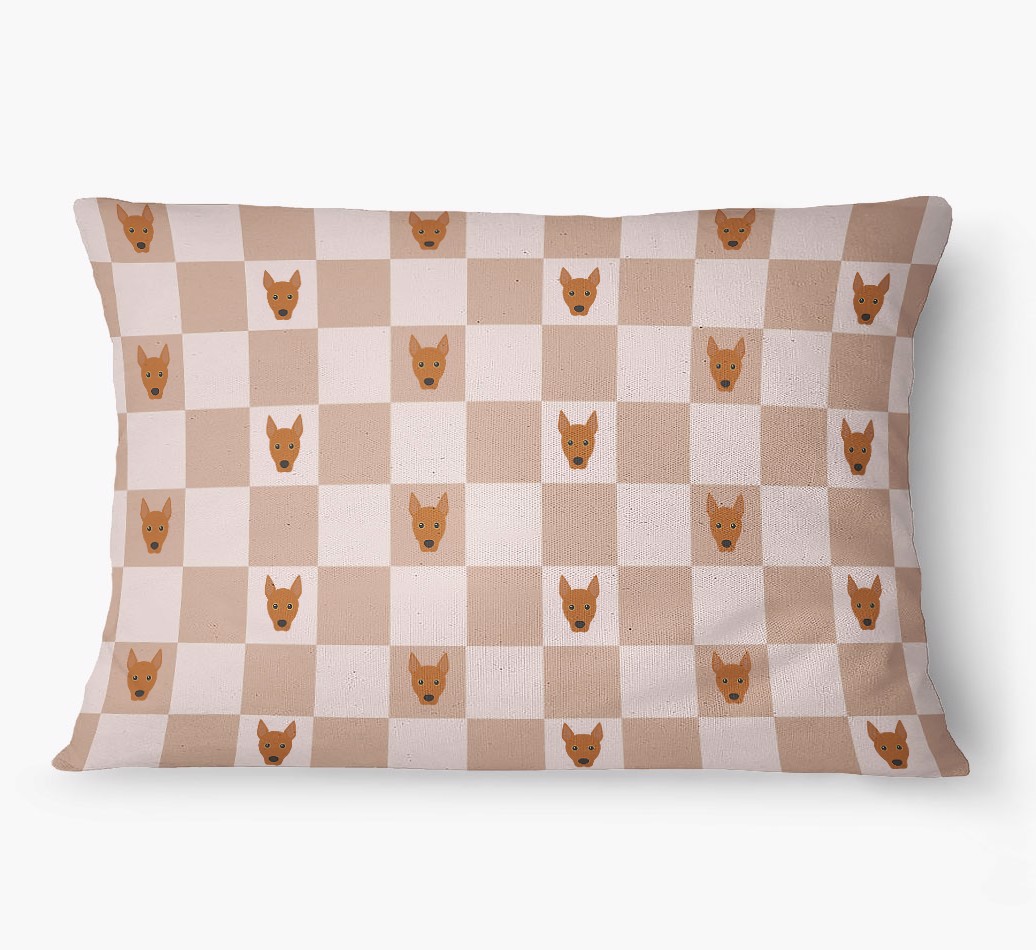 'Checkered Pattern' - Personalized {breedFullName} Dog Bed