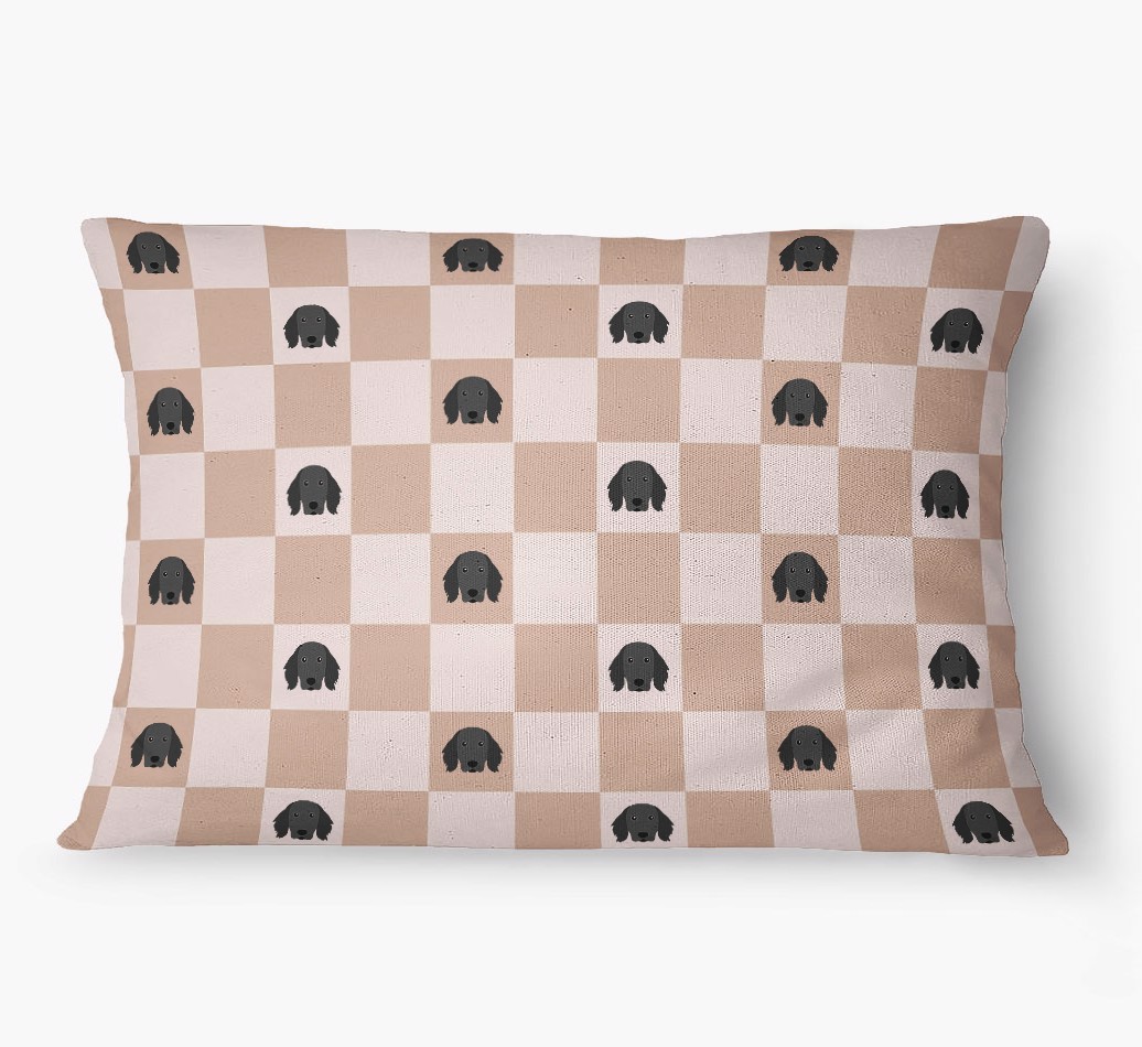 'Checkered Pattern' - Personalized {breedFullName} Dog Bed