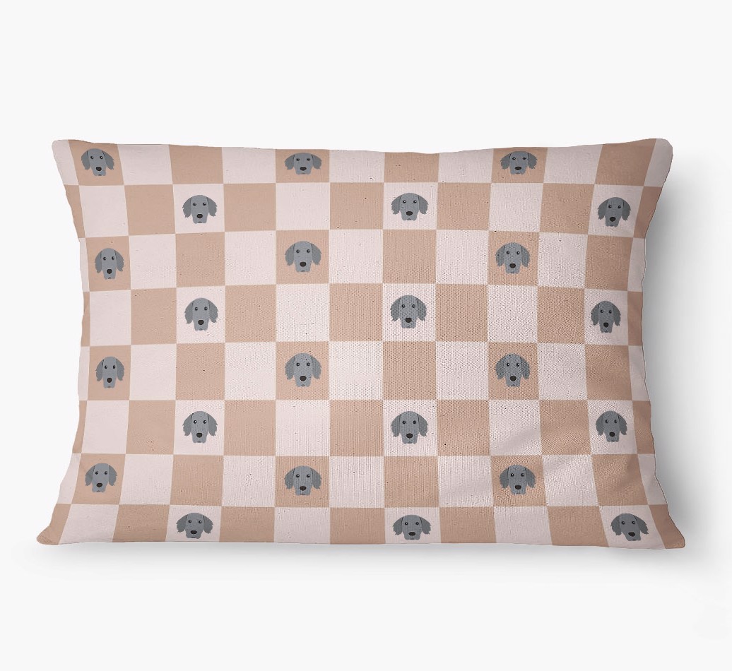 'Checkered Pattern' - Personalized {breedFullName} Dog Bed