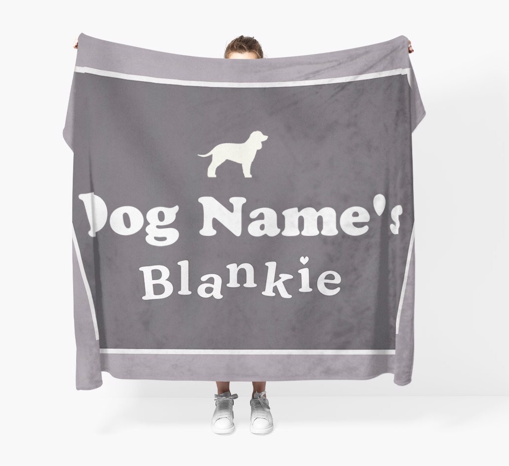 'Dog's Blankie' - Personalized {breedFullName} Blanket