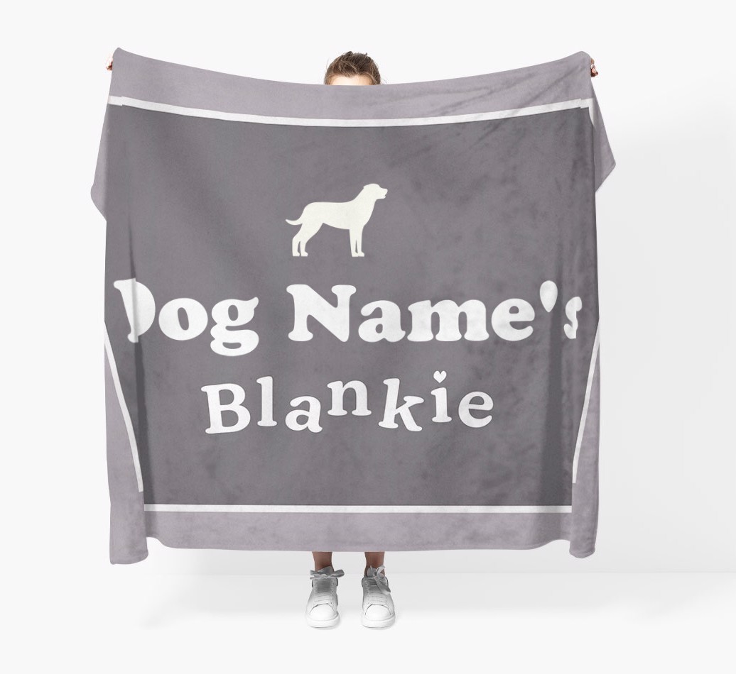 'Dog's Blankie' - Personalized {breedFullName} Blanket