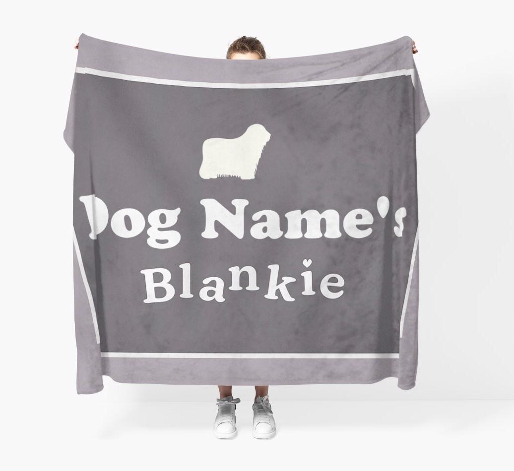 'Dog's Blankie' - Personalized {breedFullName} Blanket