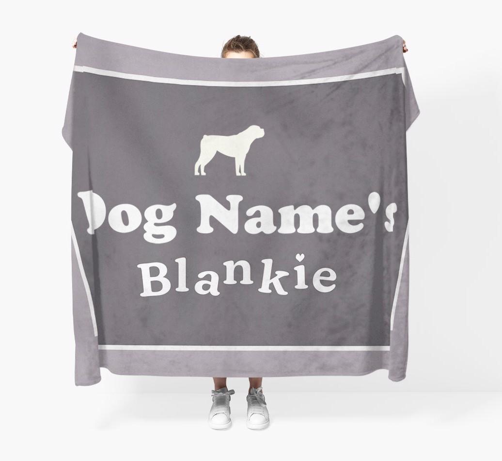 'Dog's Blankie' - Personalized {breedFullName} Blanket