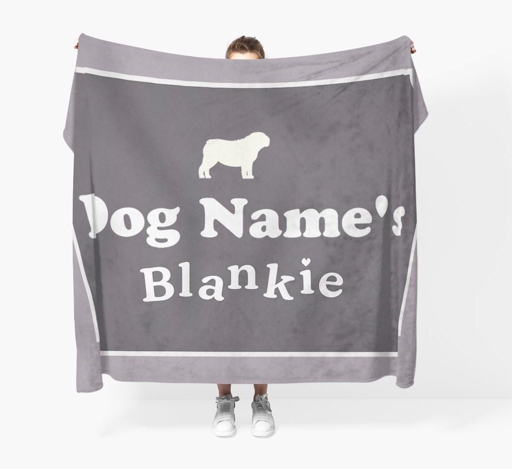 'Dog's Blankie' - Personalized {breedFullName} Blanket