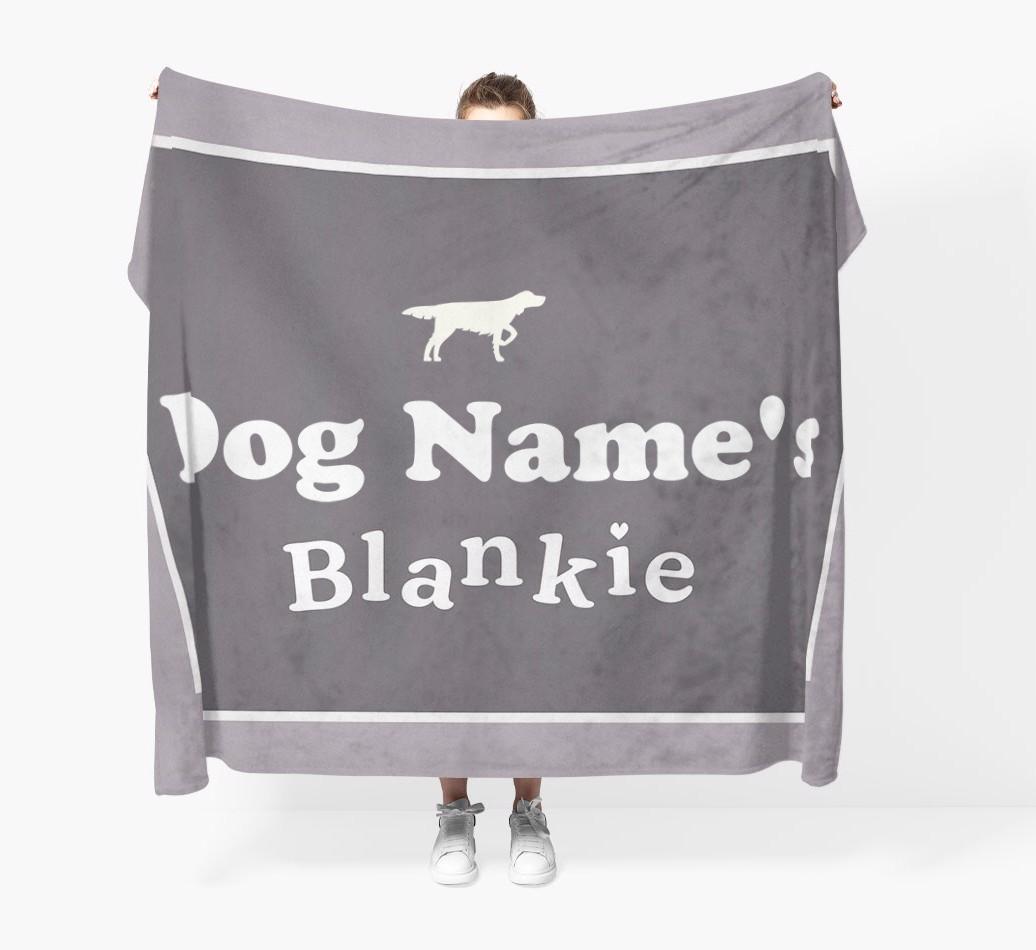 'Dog's Blankie' - Personalized {breedFullName} Blanket