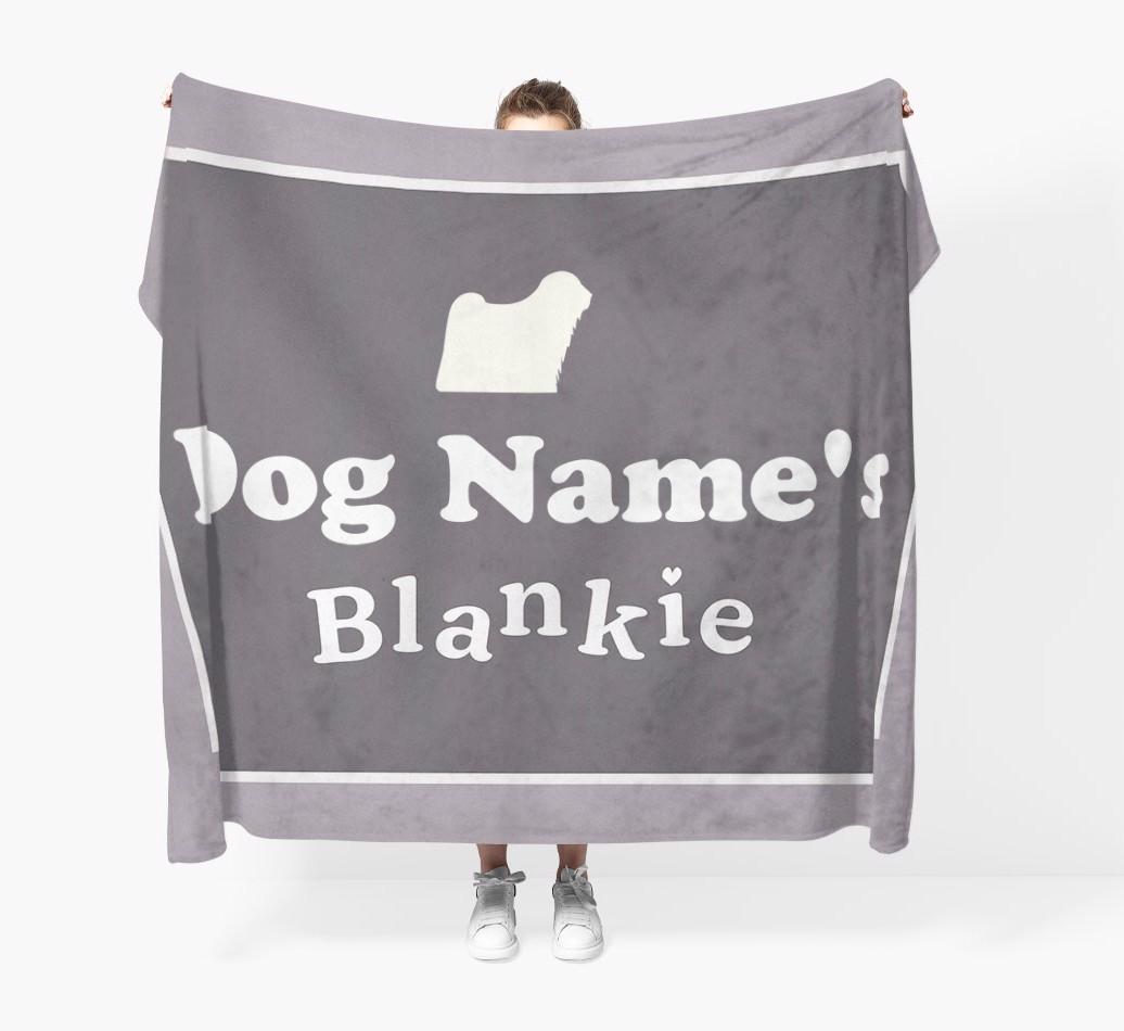 'Dog's Blankie' - Personalized {breedFullName} Blanket