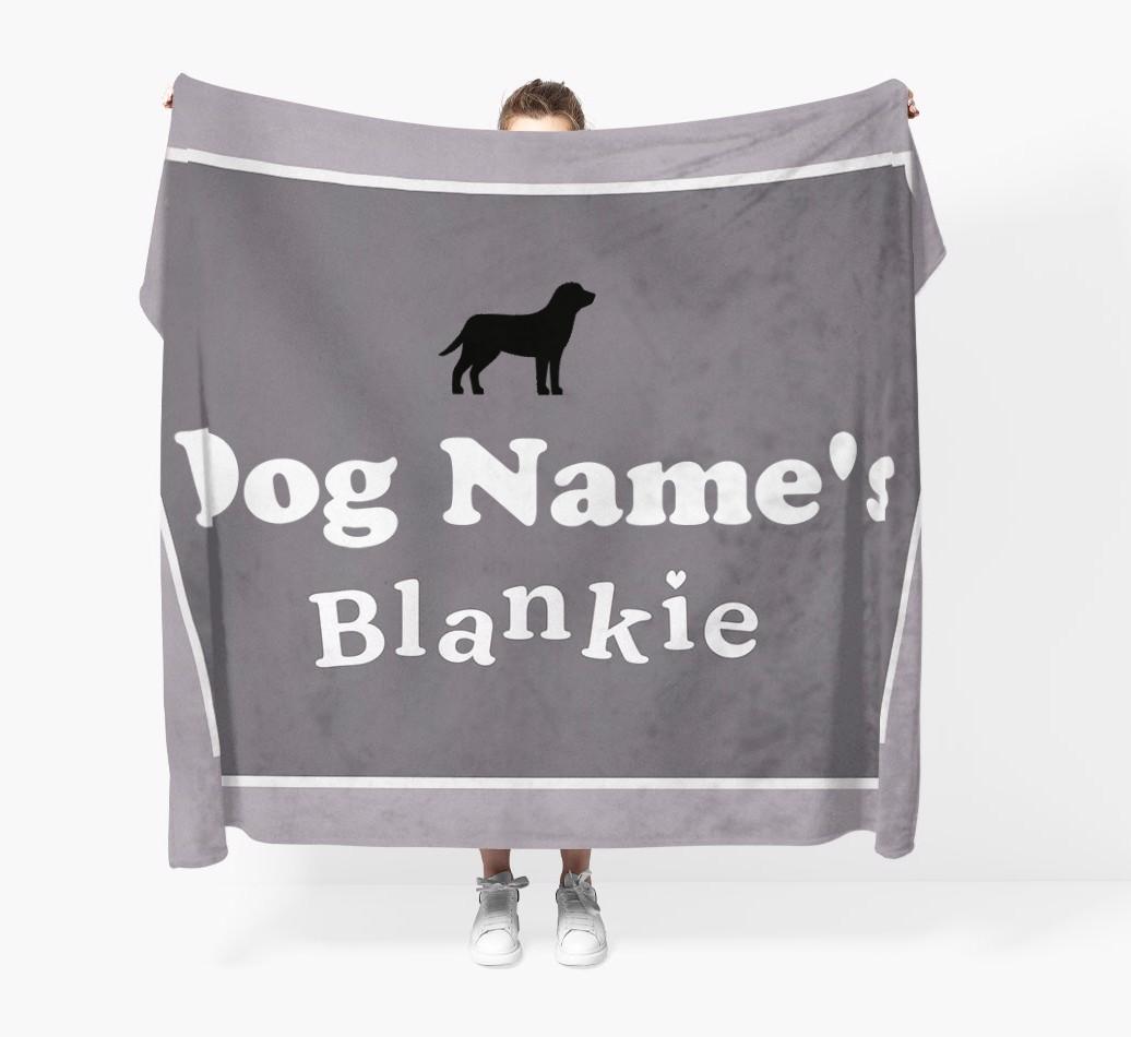 'Dog's Blankie' - Personalized {breedFullName} Blanket