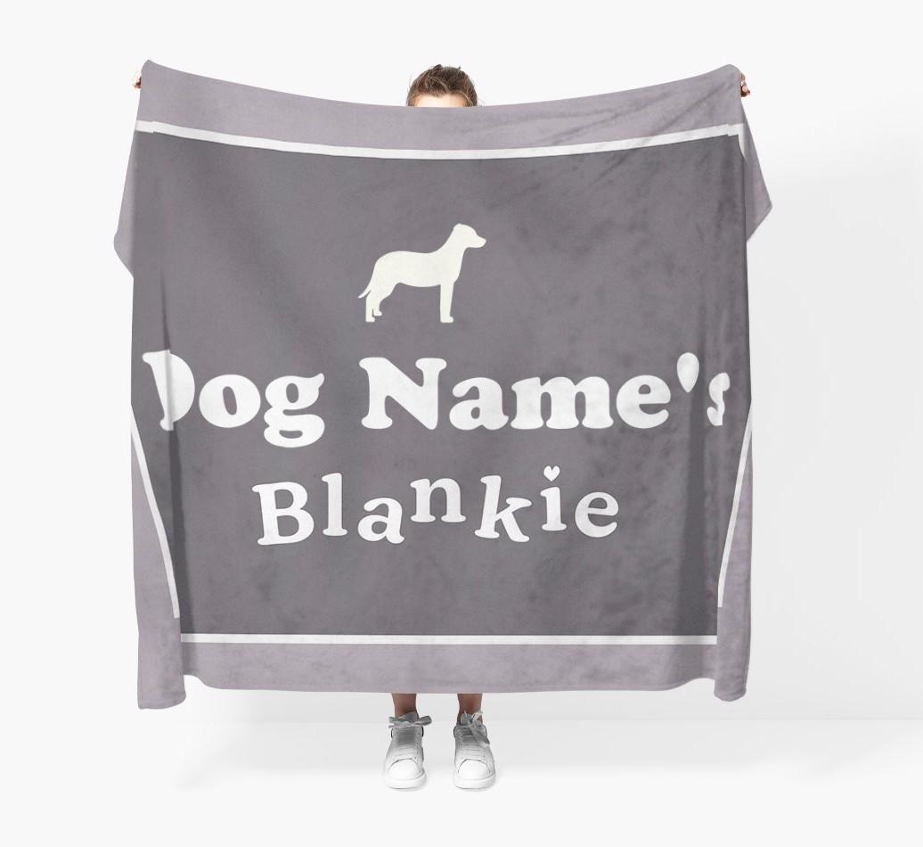 'Dog's Blankie' - Personalized {breedFullName} Blanket