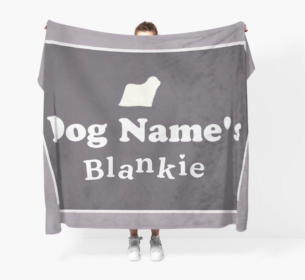 'Dog's Blankie' - Personalized {breedFullName} Blanket