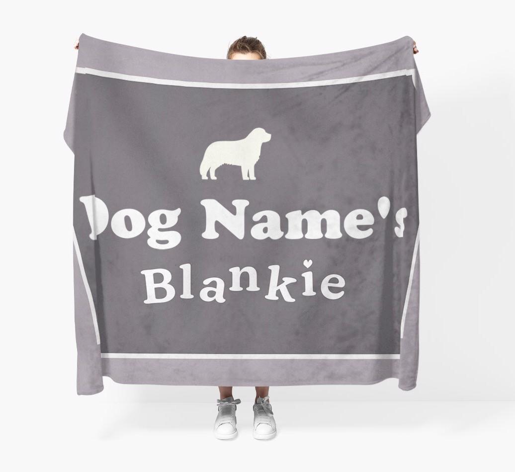 'Dog's Blankie' - Personalized {breedFullName} Blanket