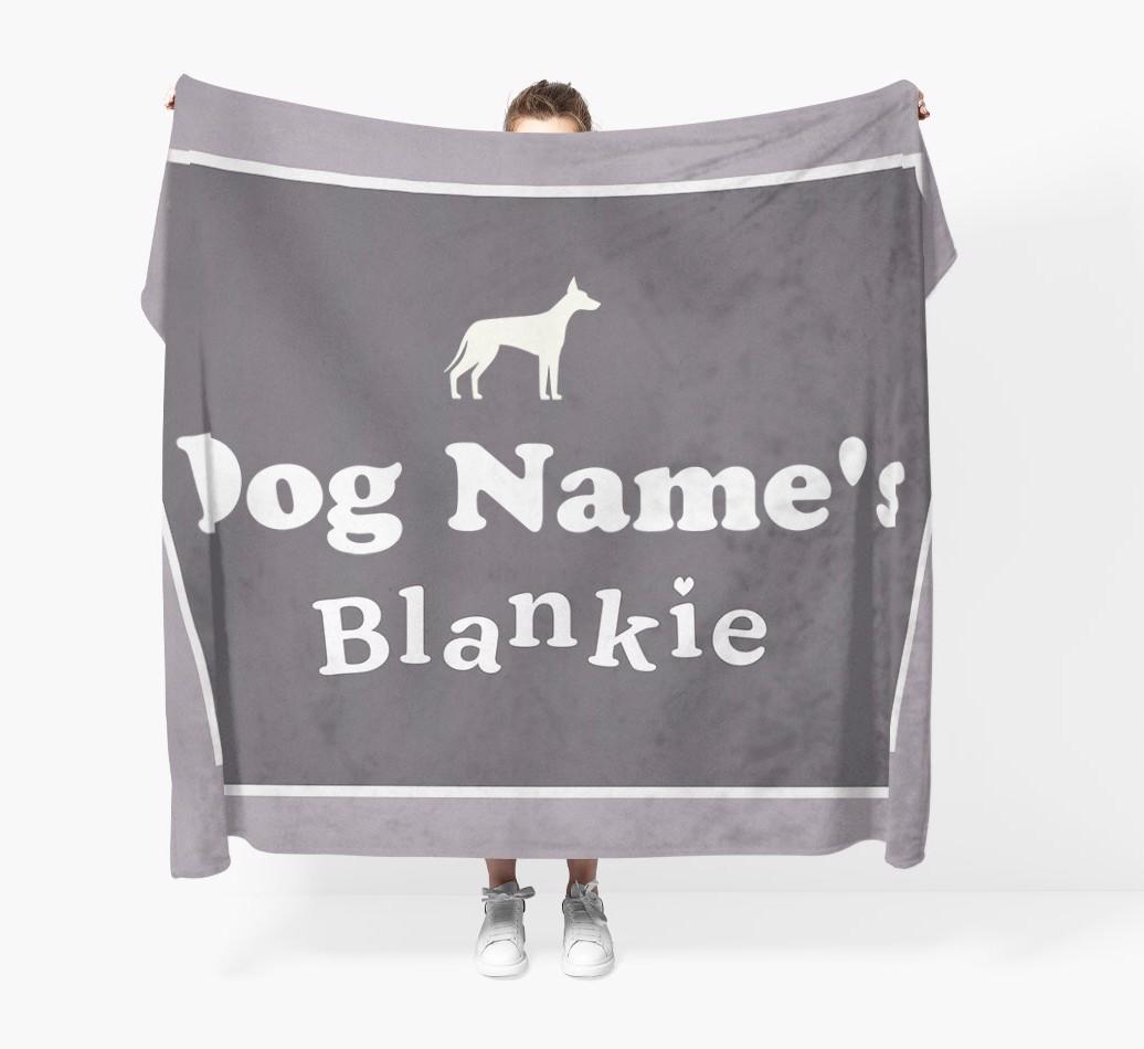 'Dog's Blankie' - Personalised {breedFullName} Blanket