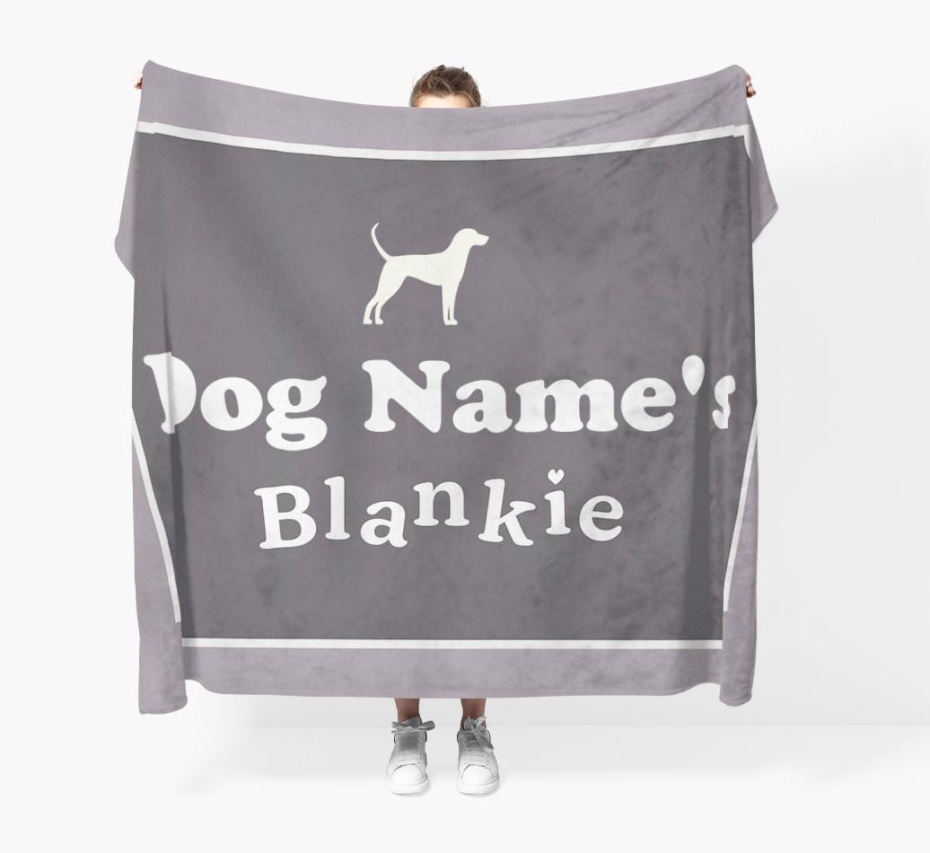 'Dog's Blankie' - Personalized {breedFullName} Blanket