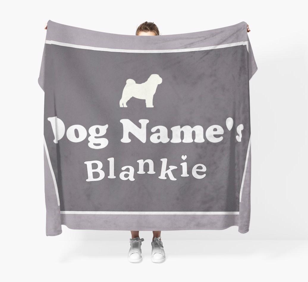 'Dog's Blankie' - Personalized {breedFullName} Blanket