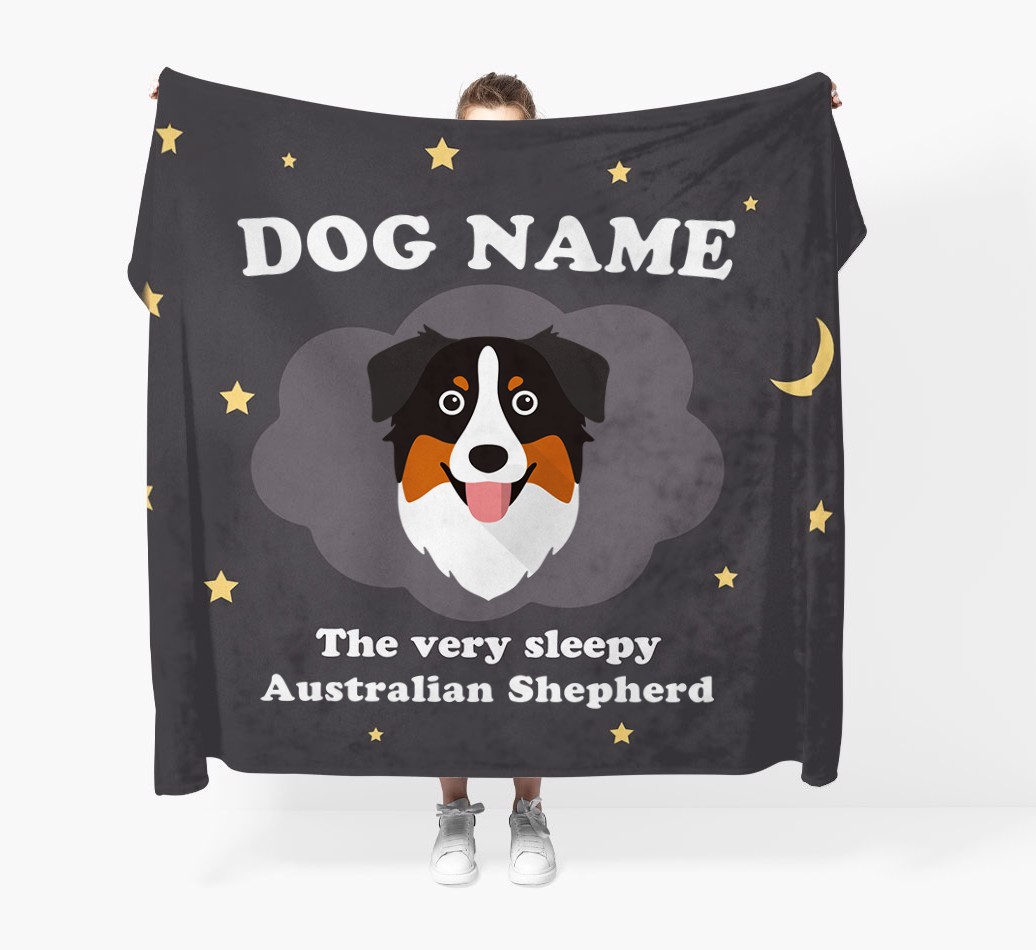 The Very Sleepy...: - Personalized {breedFullName} Throw Blanket