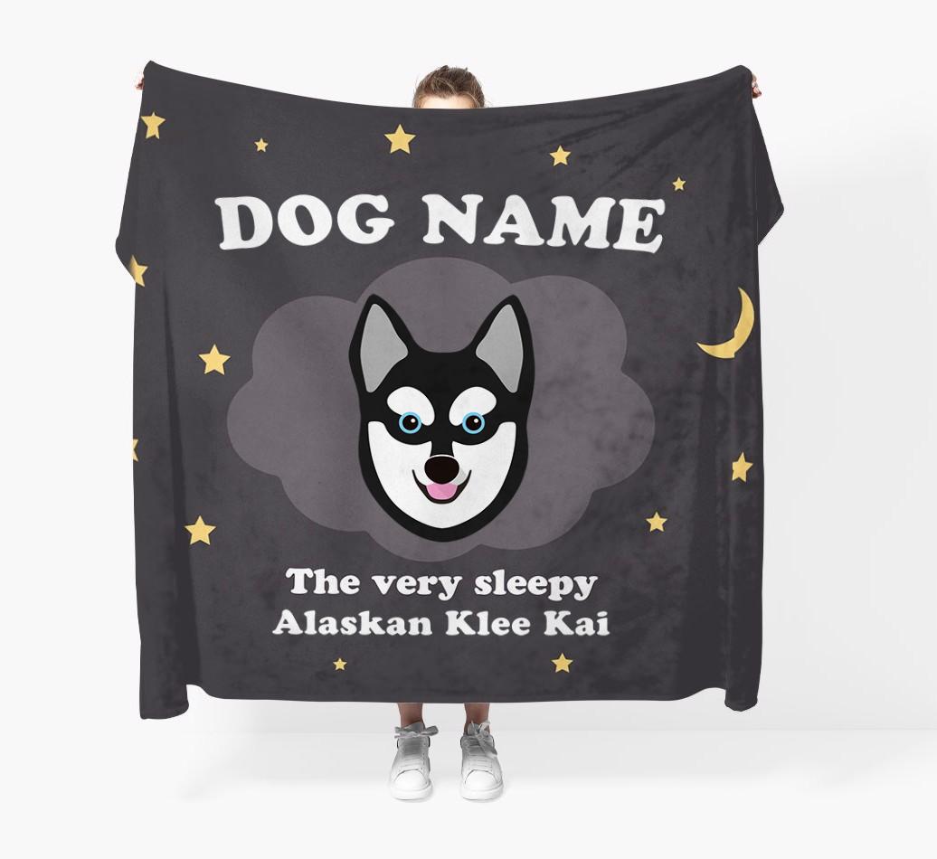 The Very Sleepy...: - Personalized {breedFullName} Throw Blanket
