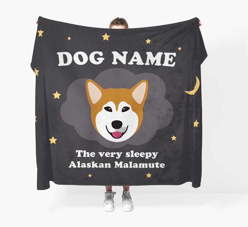 The Very Sleepy...: - Personalized {breedFullName} Throw Blanket