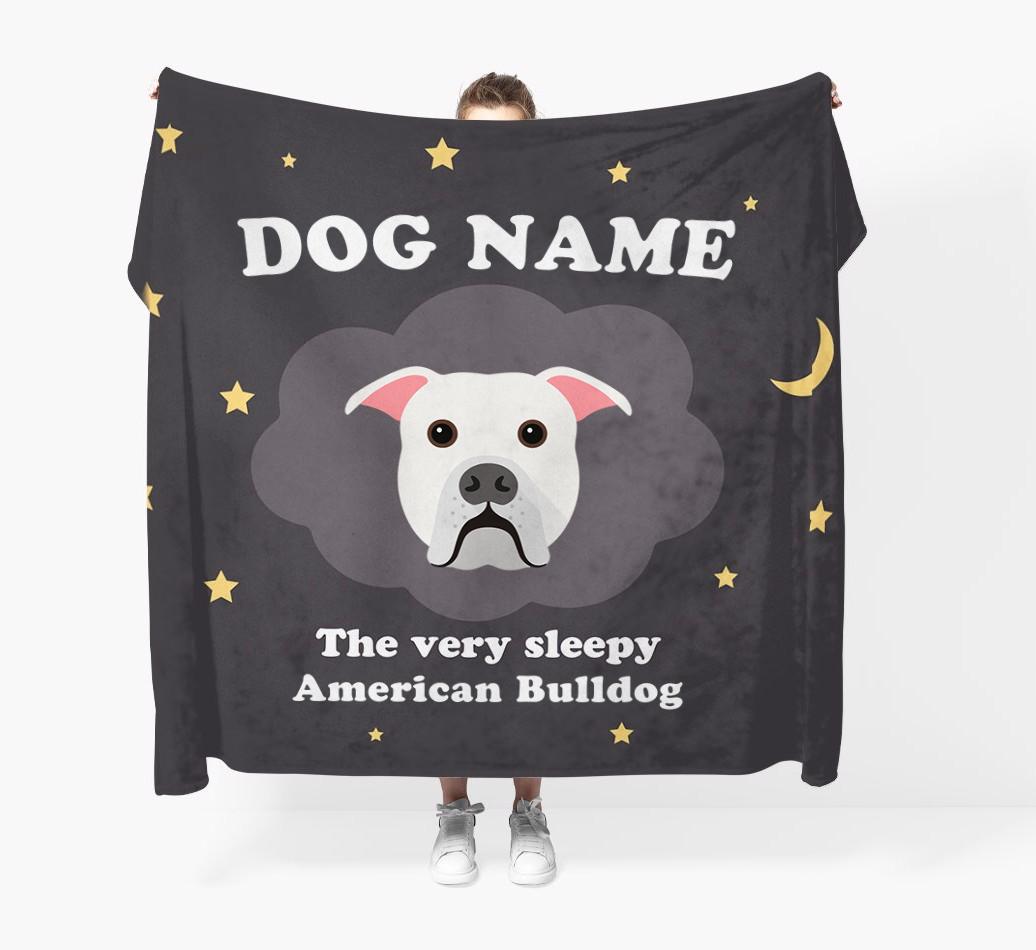 The Very Sleepy...: - Personalized {breedFullName} Throw Blanket