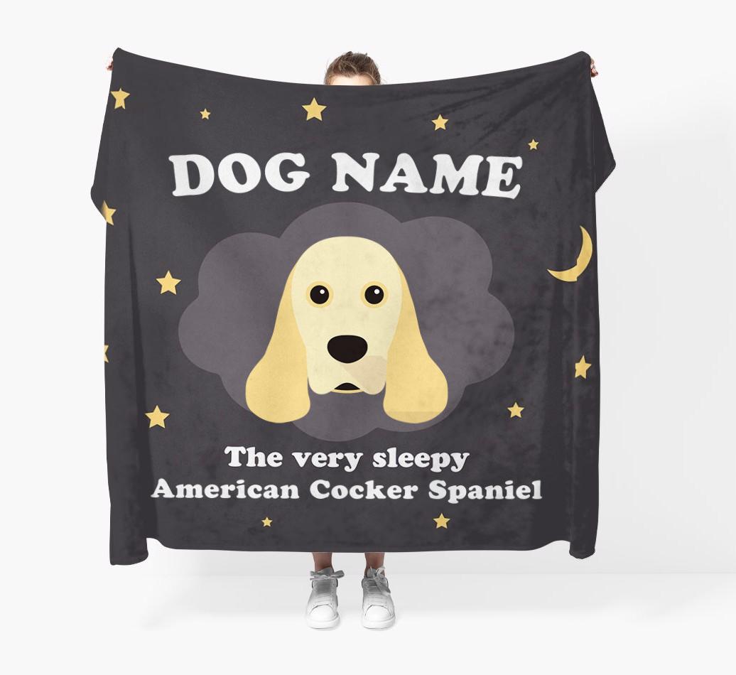 The Very Sleepy...: - Personalized {breedFullName} Throw Blanket