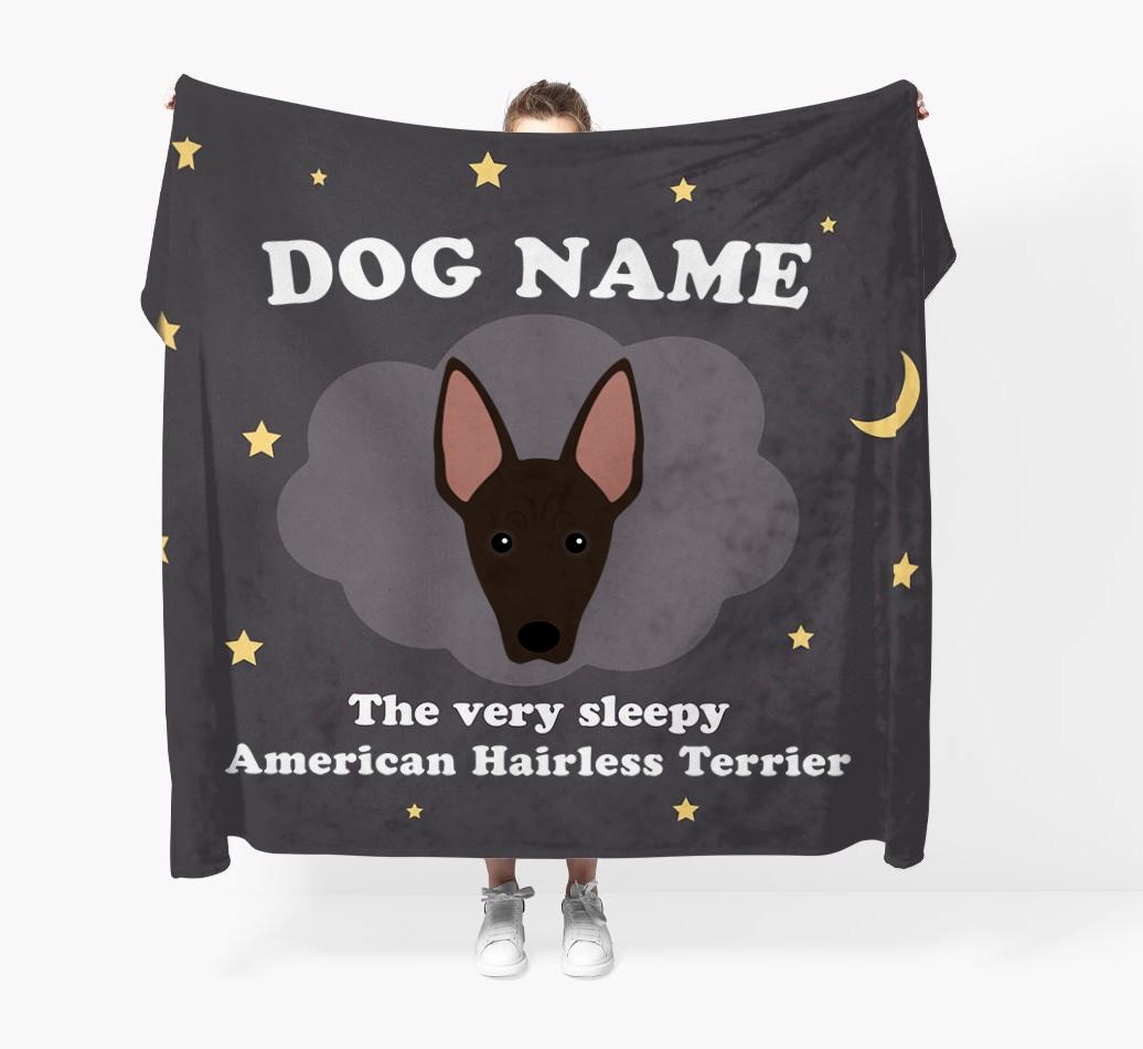 The Very Sleepy...: - Personalized {breedFullName} Throw Blanket