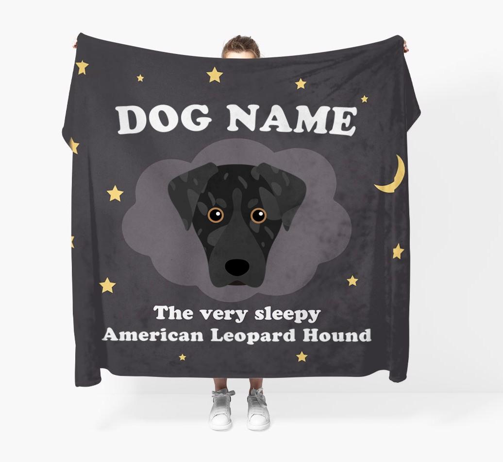 The Very Sleepy...: - Personalized {breedFullName} Throw Blanket