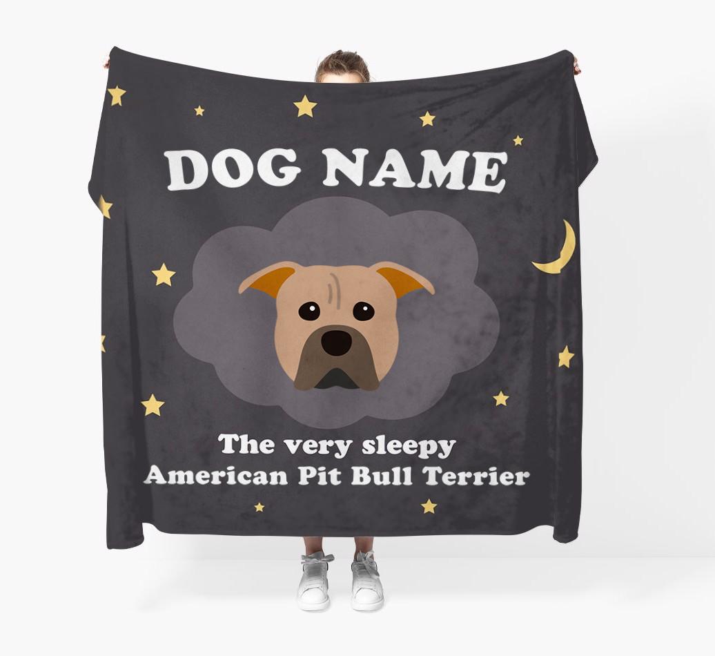 The Very Sleepy...: - Personalized {breedFullName} Throw Blanket