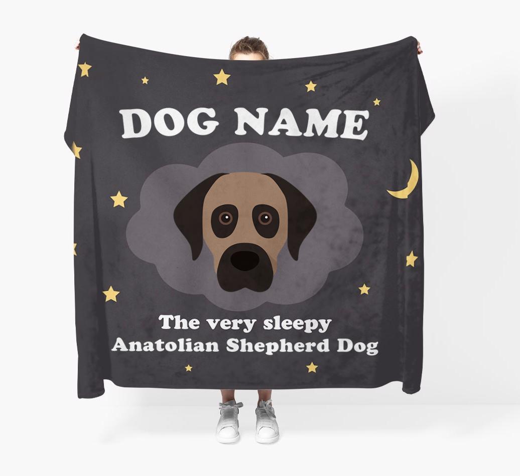 The Very Sleepy...: - Personalized {breedFullName} Throw Blanket