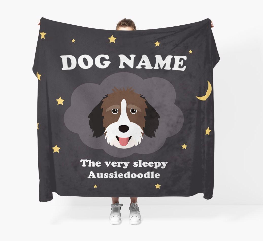 The Very Sleepy...: - Personalized {breedFullName} Throw Blanket