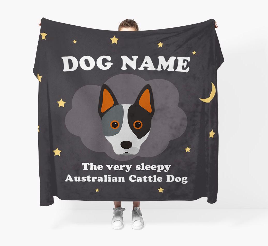 The Very Sleepy...: - Personalized {breedFullName} Throw Blanket
