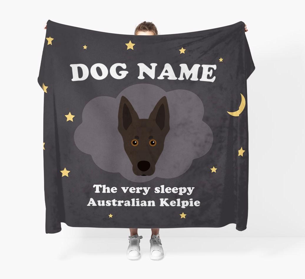 The Very Sleepy...: - Personalized {breedFullName} Throw Blanket