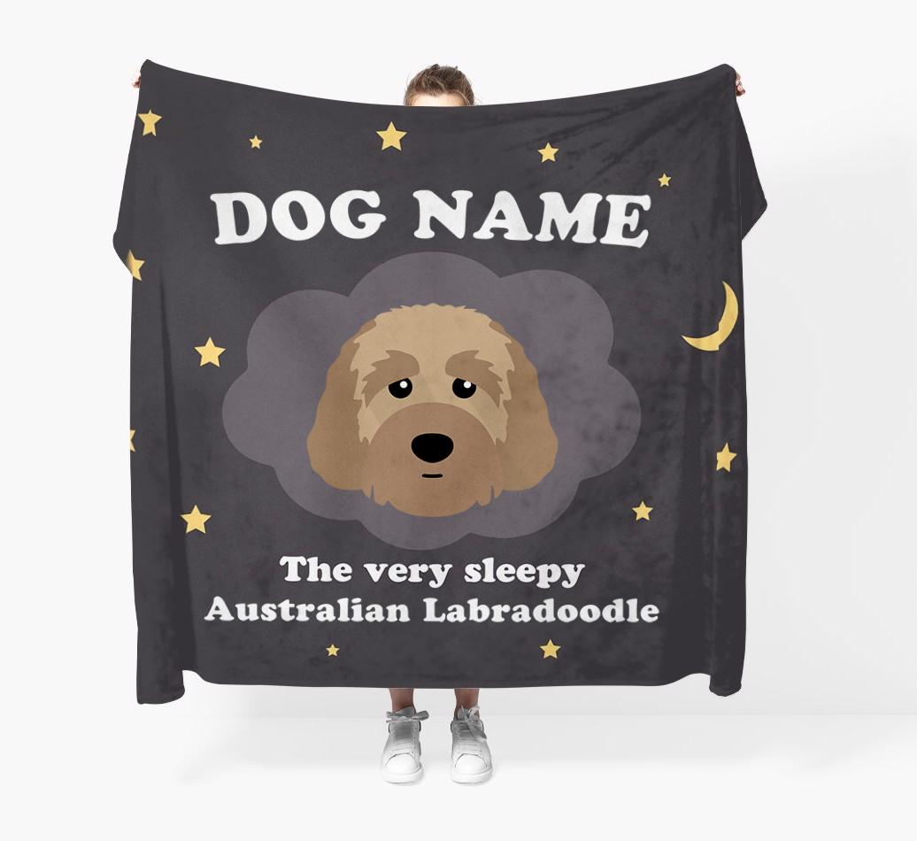 The Very Sleepy...: - Personalized {breedFullName} Throw Blanket
