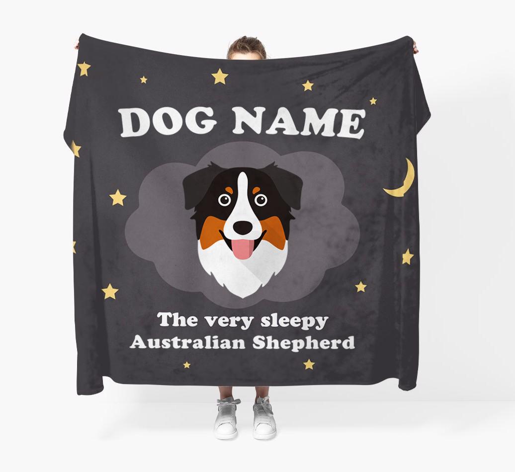 The Very Sleepy...: - Personalized {breedFullName} Throw Blanket