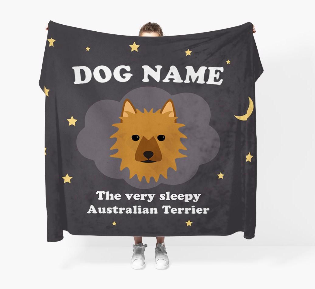 The Very Sleepy...: - Personalized {breedFullName} Throw Blanket