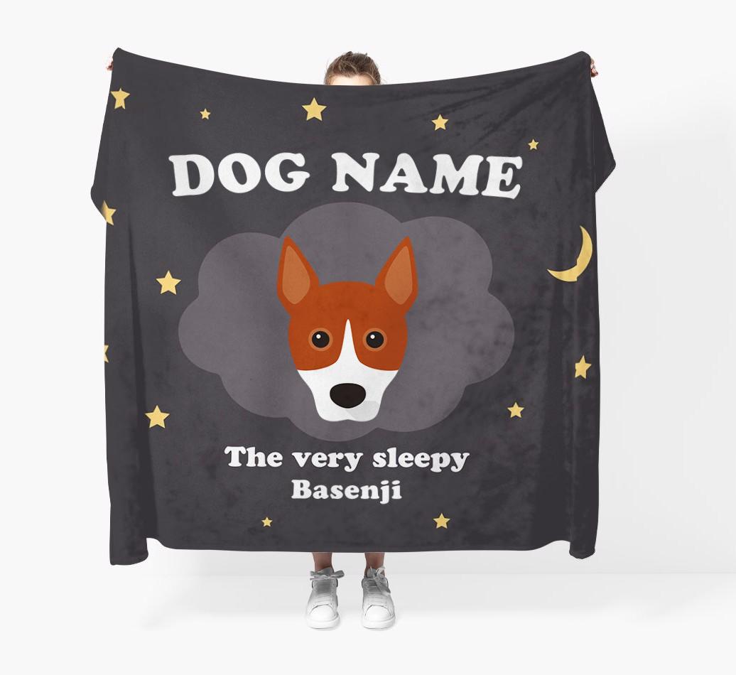 The Very Sleepy...: - Personalized {breedFullName} Throw Blanket