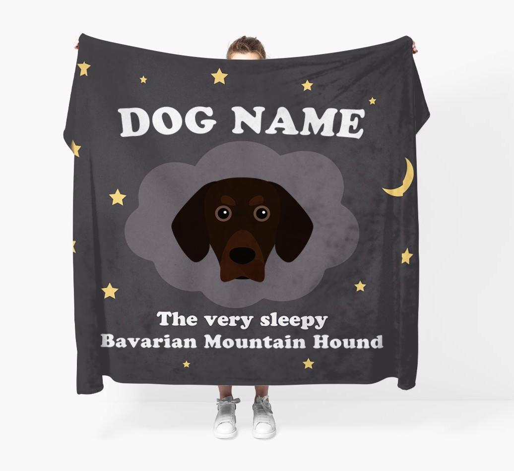 The Very Sleepy...: - Personalized {breedFullName} Throw Blanket