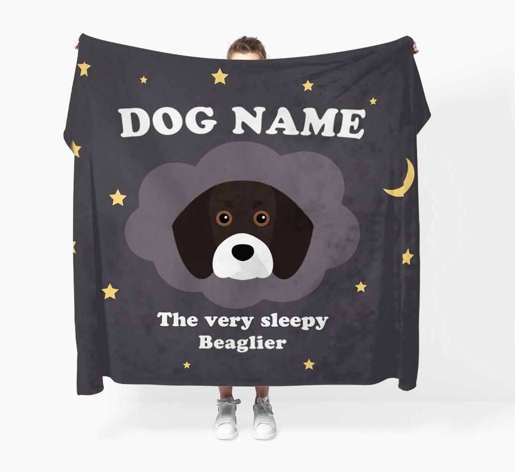 The Very Sleepy...: - Personalized {breedFullName} Throw Blanket