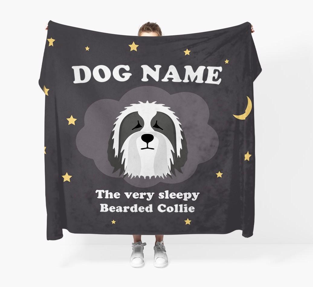 The Very Sleepy...: - Personalized {breedFullName} Throw Blanket