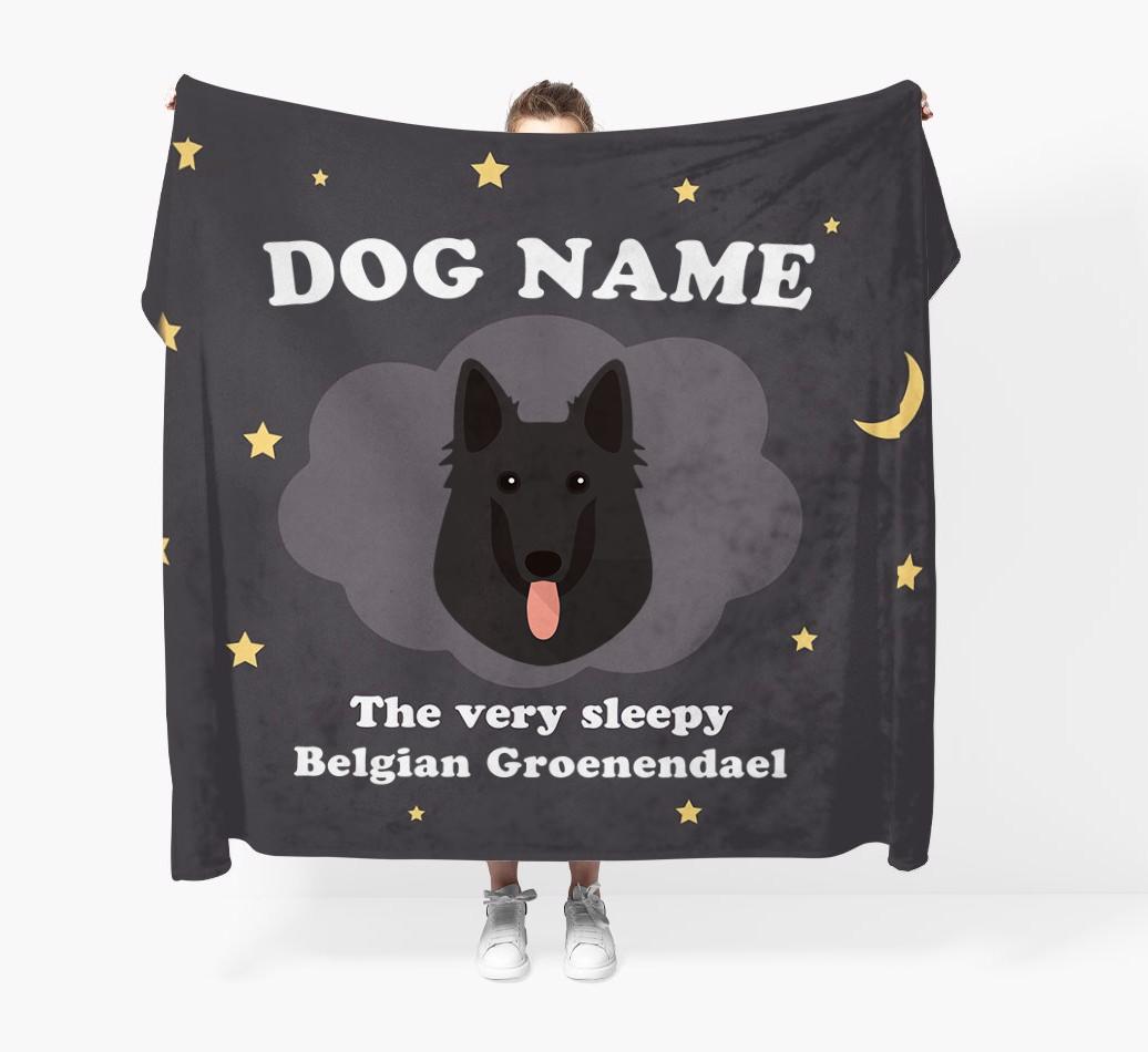 The Very Sleepy...: - Personalized {breedFullName} Throw Blanket