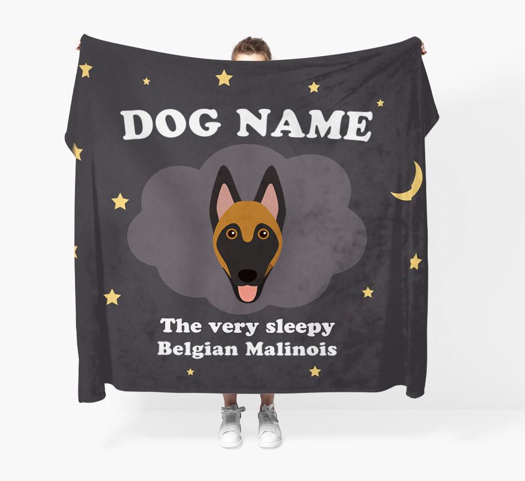 The Very Sleepy...: - Personalized {breedFullName} Throw Blanket