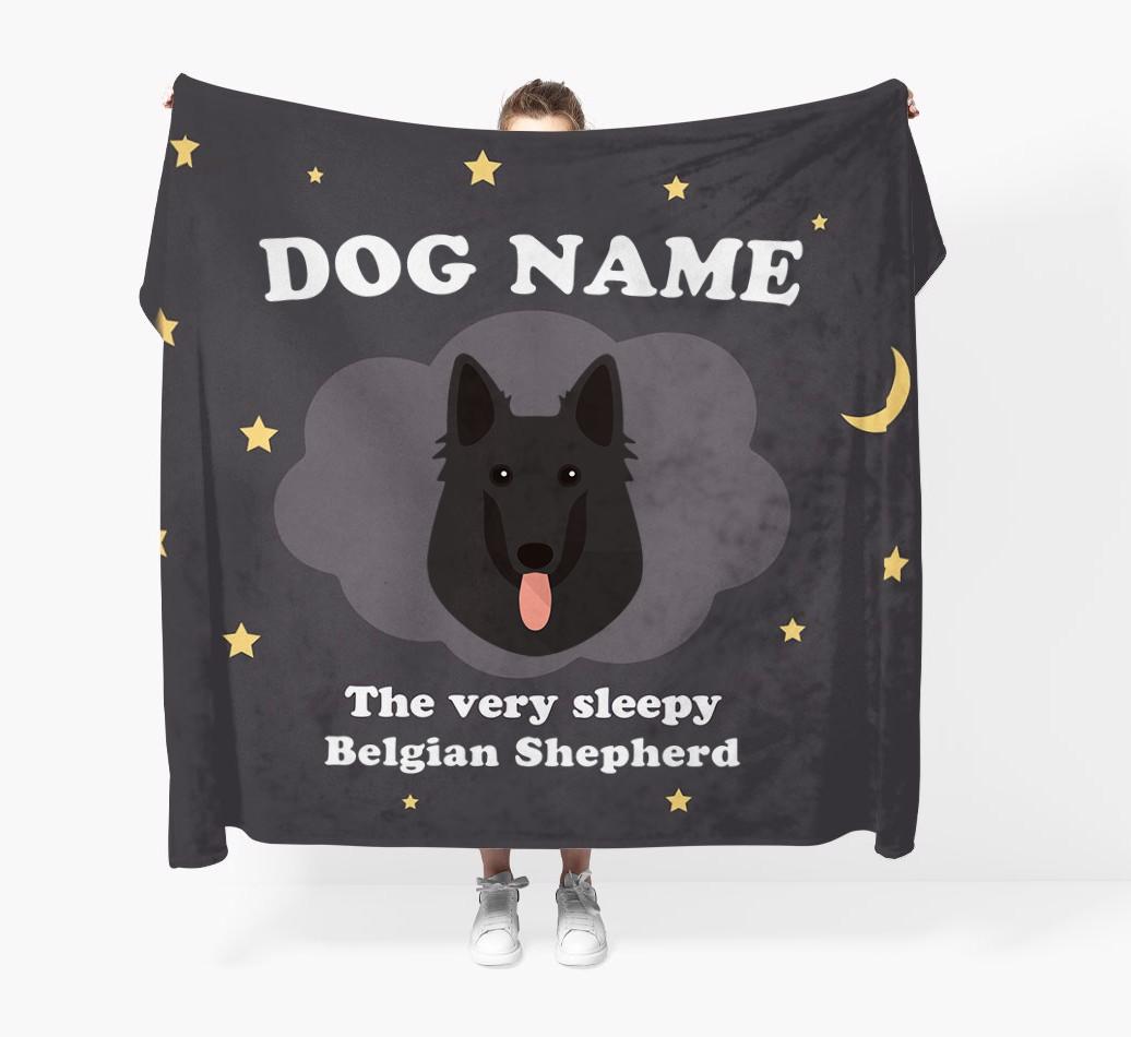 The Very Sleepy...: - Personalized {breedFullName} Throw Blanket